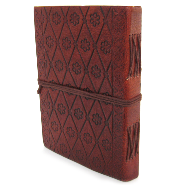Triple Moon Leather Journal with Stone For Sale - Image 4